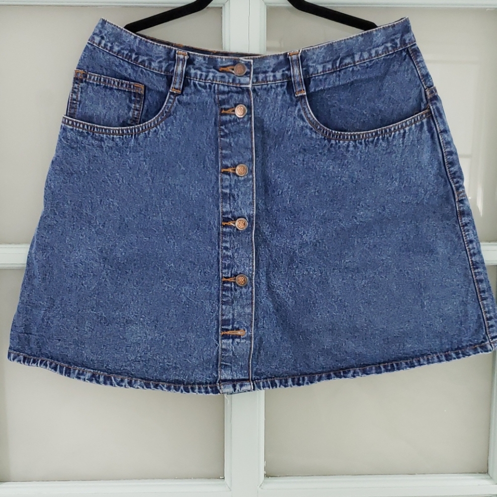 Vintage Bill Blass Jean Skirt 32" waist